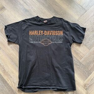 Harley-Davidson Black and Orange Tee